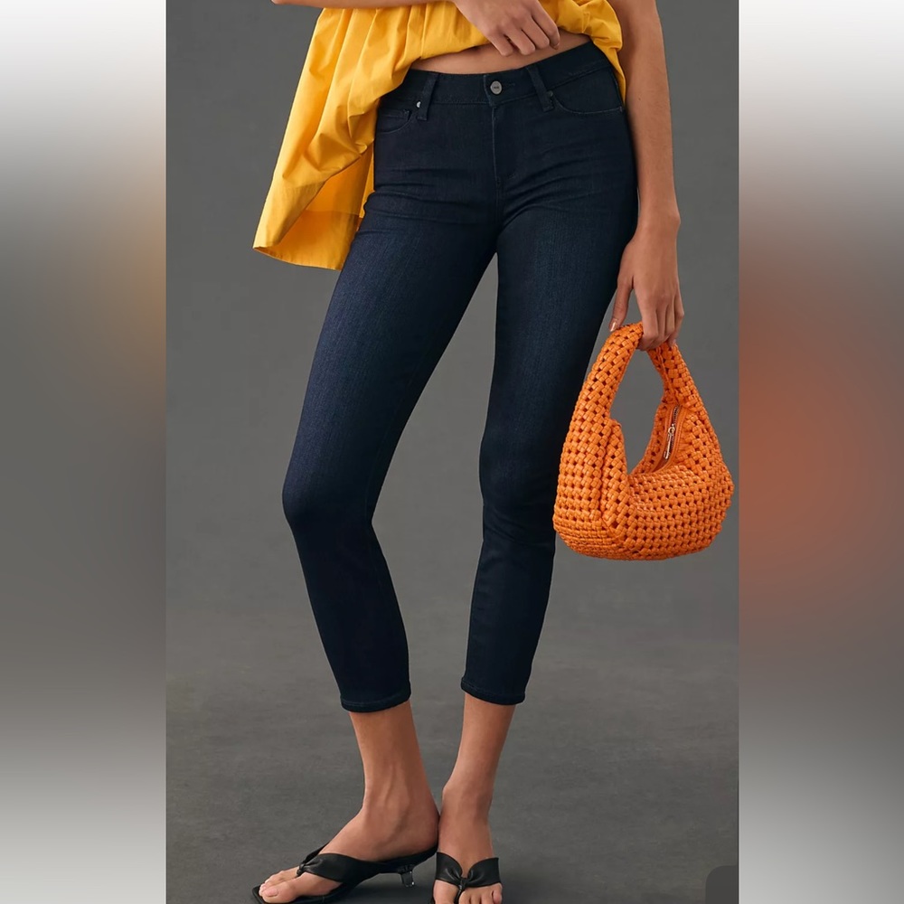NWT Paige x Anthropologie Verdugo Skinny High Rise Crop